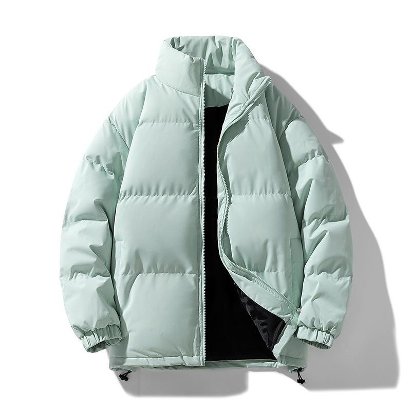 Quần Áo Cotton Mùa Đông, Màu Trơn Dày Dặn, Ấm Áp, Áo Khoác Độn Bông Lông Vũ, Áo Khoác Cặp Đôi, Áo Khoác Nữ, Hàng Mới Về Năm 2025 8