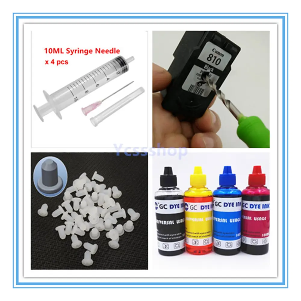 CISS DIY Kit Universal Refill Ink 100ML for Canon/hp/epson/brother ...