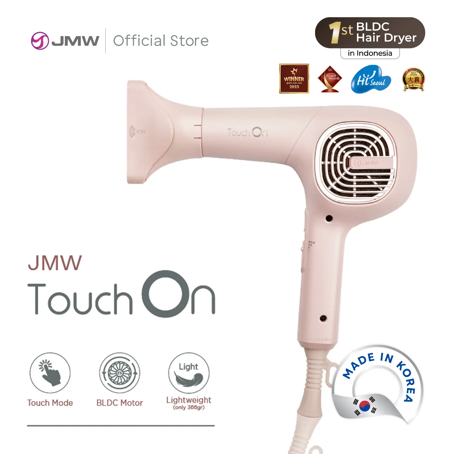 JMW Touch On Hair Dryer / Pengering Rambut
