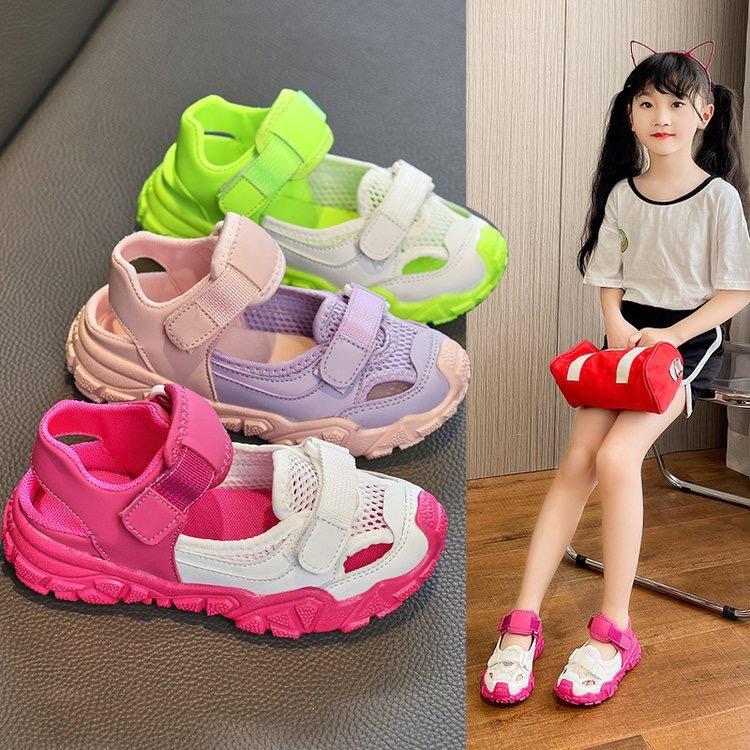 Giày sandal phối bata kiểu dáng cá tính cho bé gái lên đồ siêu xinh size 26-36
