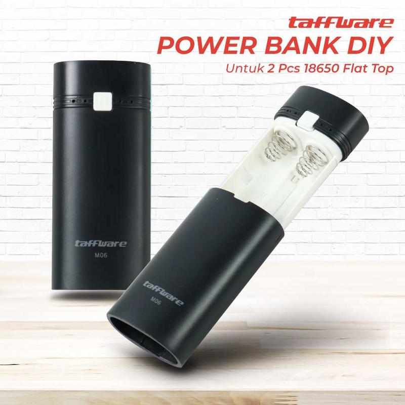 Product Introduction of COD Case Powerbank Mini Rakitan DIY Daya Baterai 18650 Isi Ulang Fast Charging Taffware 37
