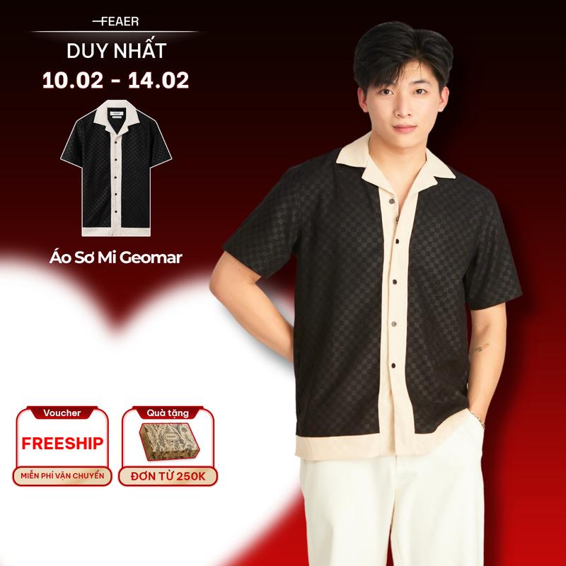 Áo Sơ Mi Geomar Chất Nhung Caro, Sang Trọng, Thanh Lịch - FEAER