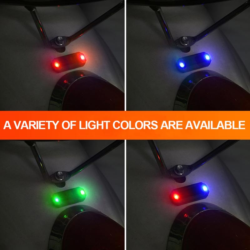 Product Introduction of Solar Car LED Warning Light Night Ride Tail Light Anti-rear Strobe Light for Motorcycle Electric Vehicle Bicycle #448674 44