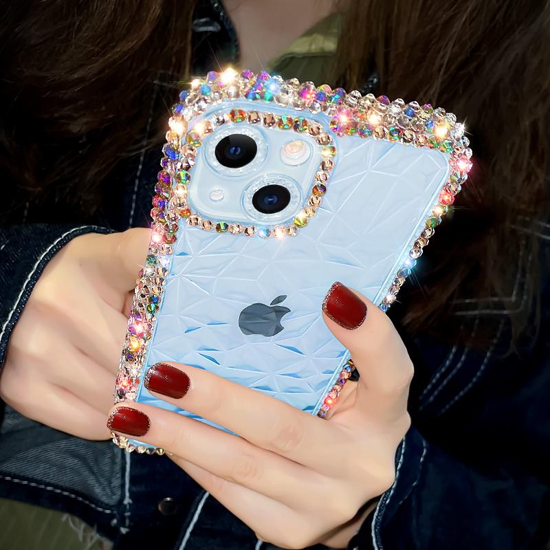 Product Introduction of เคสกลิตเตอร์เพชร ดีไซน์หรูหรา เข้ากันได้กับ iPhone 13, 12, 11, 14, 15, Pro Max, X, Xr, Xs, 8, 7 Plus, ฝาครอบซิลิโคนนิ่มใสกันกระแทก 2