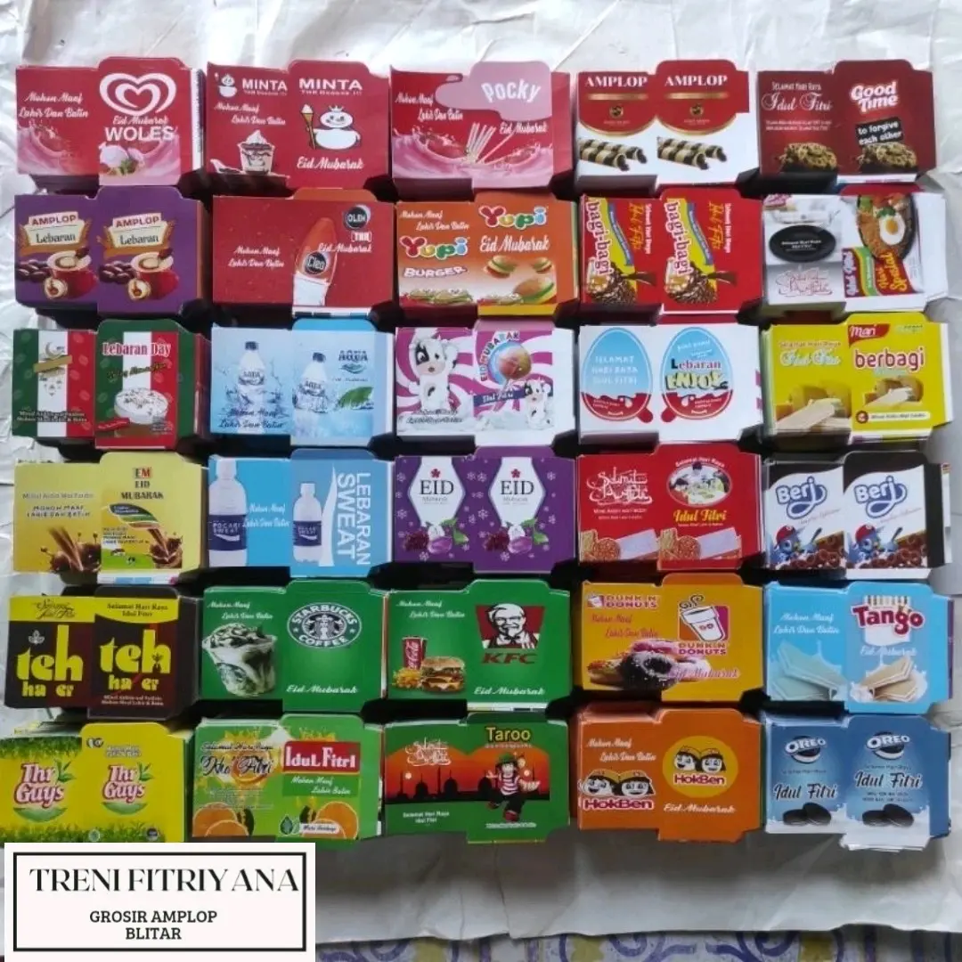 Paket usaha amplop lebaran mini snack 1000 lembar VIRAL
