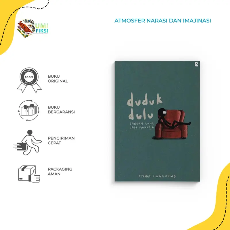 Buku Novel Bacaan Duduk Dulu - Gradien Mediatama - Syahid Muhammad - Bumi Fiksi