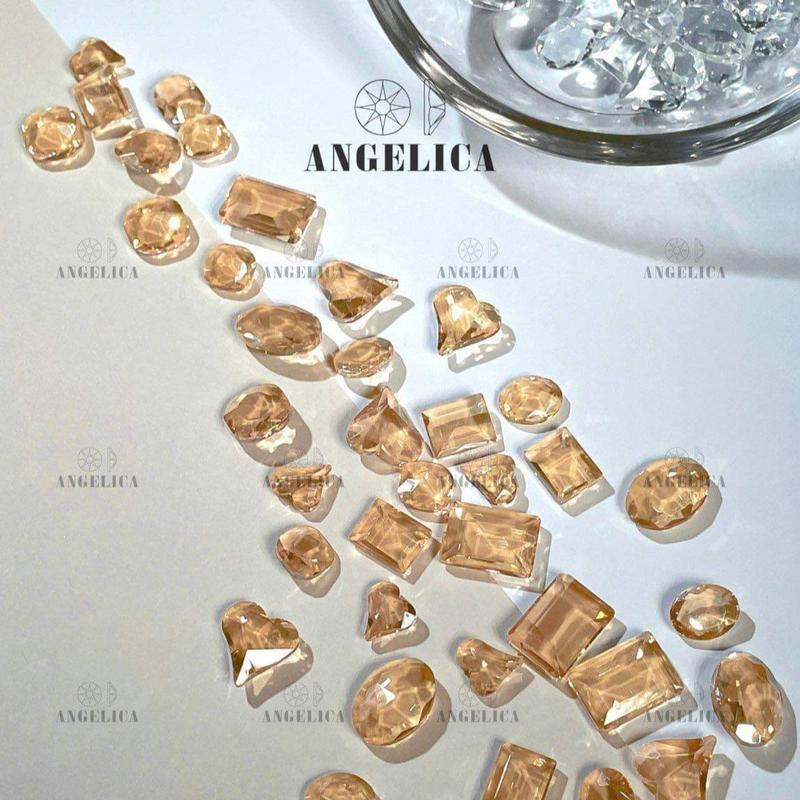  Set 40V Đá Khối Mix Size Đại + Vừa Trong Suốt Cao Cấp - Chính Hãng ANGELICA Nữ Women 