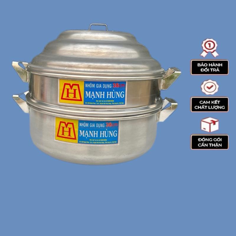 Xửng hấp nhôm Mạnh Hùng cỡ lớn 38cm 40cm 42cm