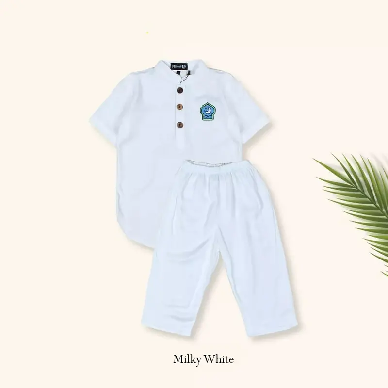 Setelan Koko Kurta Anak Laki-Laki Usia 1-12 Tahun Bahan Katun Rayon Premium Banyak Pilihan Warna 8