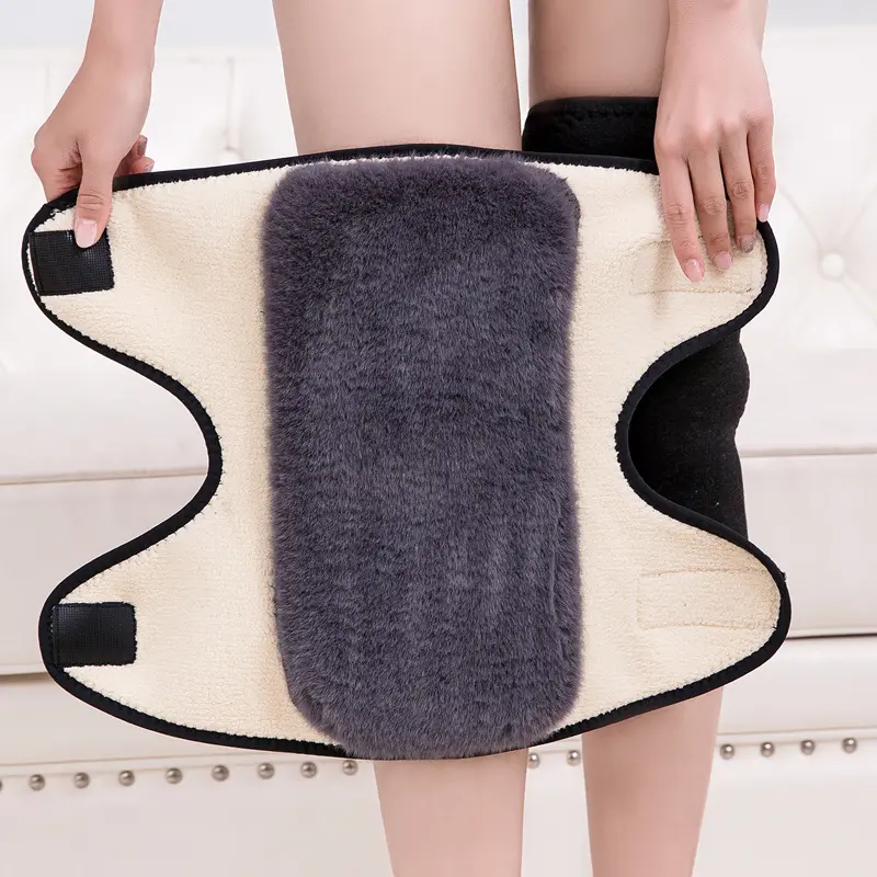 Bảo Vệ Gân Chân, Mùa Đông, Nhồi Bông Nhung Đệm, Dành Cho Nam Và Nữ, Đóng Chặt Velcro, Thích Hợp Cho Đạp Xe Ở Người Già, Vỏ Chống Lạnh Khớp Phụ Kiện 7