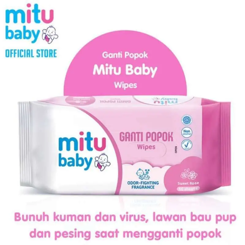 Tissu Tisu Basah Bayi Mitu 50 sheet BUY 1 GET 1 2