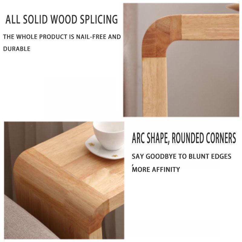 Product Introduction of 【SG-STOCK】Side Table， Solid Wood U-shaped Bedside Table， C-shaped Storage Rack， Corner Creative Living Room Coffee Table 10