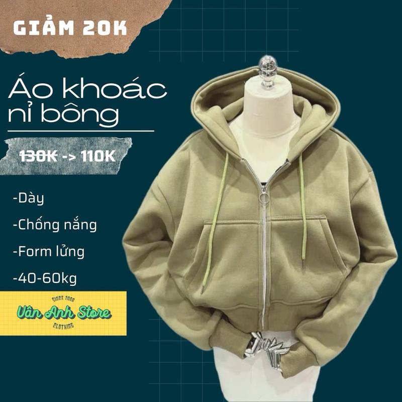 Áo Khoác Nỉ Form Lửng Bo Chun, áo khoác nữ vải vừa mình form 38-65kg mặc đẹp hoodie zip women hot áo hoodie dày dặn Top Women Jacket