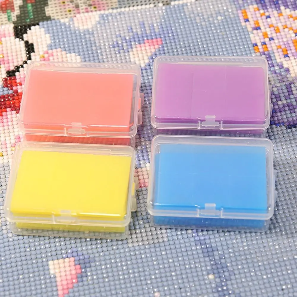 48Pcs Useful Nail Art Tools Point Drill Pen Embroidery Storage Box Drilling Mud Cross Stitch  Painting Glue Clay