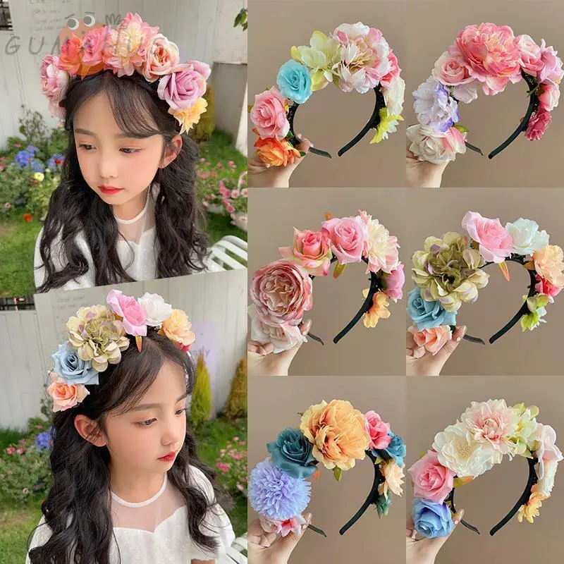 Băng Đô Cổ Tích Cho Trẻ Em, Phụ Kiện Tóc Hoa Mô Phỏng, Phụ Kiện Đội Đầu Dễ Thương, Thích Hợp Cho Bé Gái, Băng Đô Hoa Cô Gái FARCENT, Năm 2024