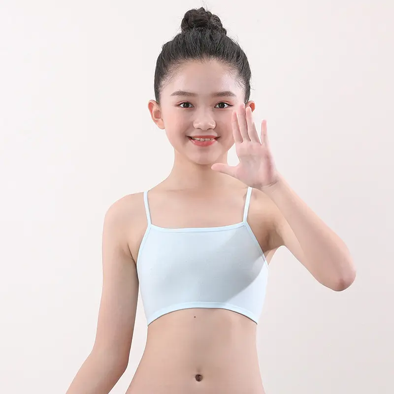 Áo Vest Cho Bé Gái 7-13 Tuổi, Áo Ngực Cho Thanh Thiếu Niên, Áo Bralette Cho Trẻ Em, Đồ Lót Chống Va Đập Thoáng Khí, Địu Mỏng Cho Học Sinh Và Bé Gái 5