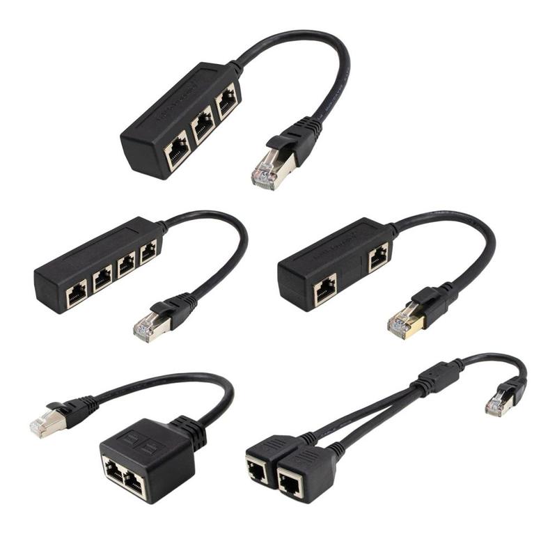 Bộ Chia Mạng LAN RJ45, Đầu Nối Ổ Cắm Ethernet Cổng Mạng LAN, Tương Thích Với Máy Tính Xách Tay