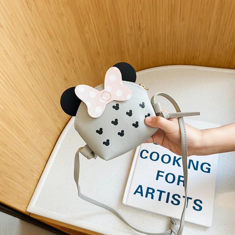Product Introduction of Cute Princess Girl Coin Purse Crossbody Bag Children's Wallet Coin Bag Cute Cartoon Bow Kids Side Bags Bowknot Shoulder Bag 14