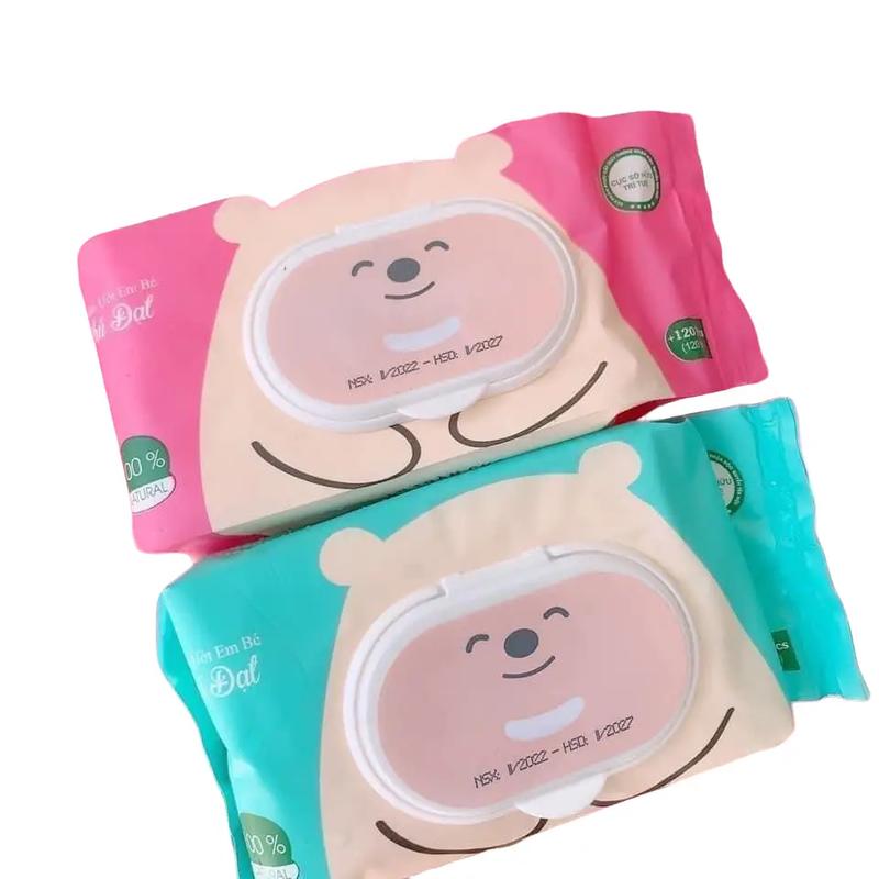 COMBO 5 gói khăn ướt gấu béo phú đạt (1 gói 400g an toàn cho bé , tặng 10 chiếc khẩu trang 5d) 0