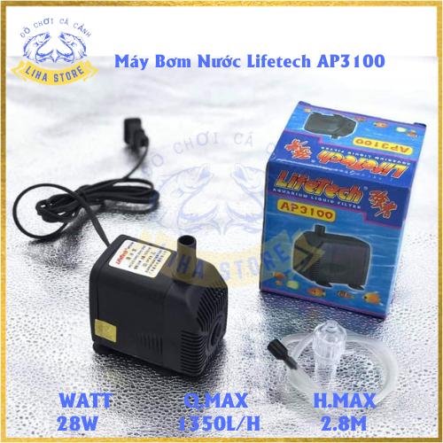 Máy Bơm Nước Lifetech AP3100 (28W-1350L/H-2.8M) - Máy Bơm Hồ Cá, Bơm Thủy Canh