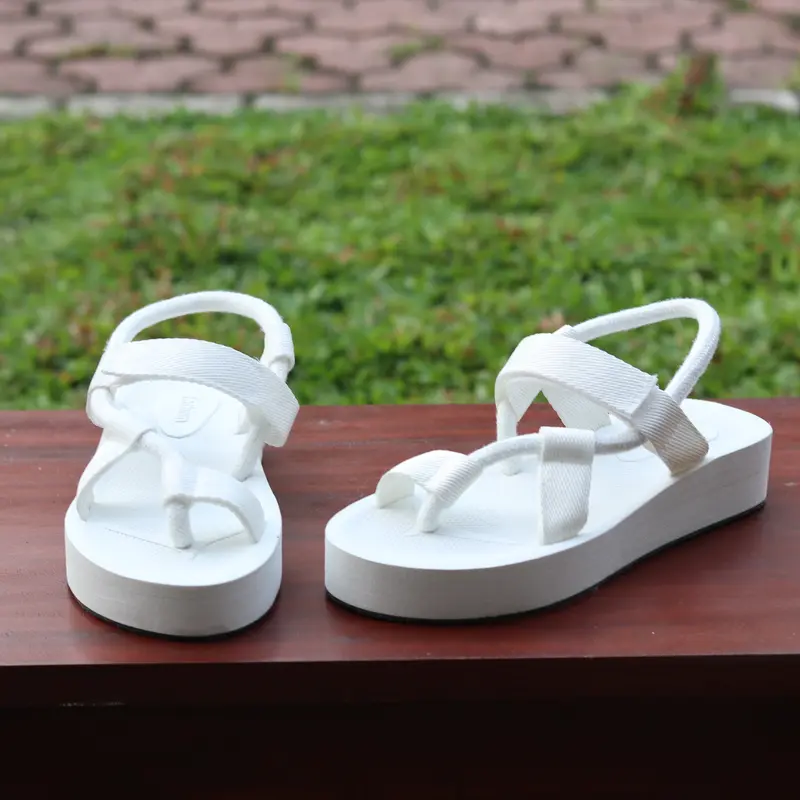 Sandal Wedges Wanita 4.3cm Sendal Cewek Sol Karet Model Keren RQ21 8