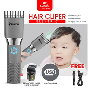 SPEEDS Alat Cukur Rambut Anak Balita Cordless Hair Clipper Perawatan Anak Bayi Rechargeable Professional Electric Balita Elektrik USB 202-2608