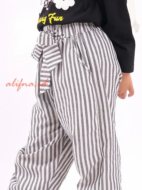 Setelan Anak Perempuan Kaos Katun Terbaru Kekinian usia 5 Sampai 14 Tahun alifna kids01 Baju Celana Fashion 5