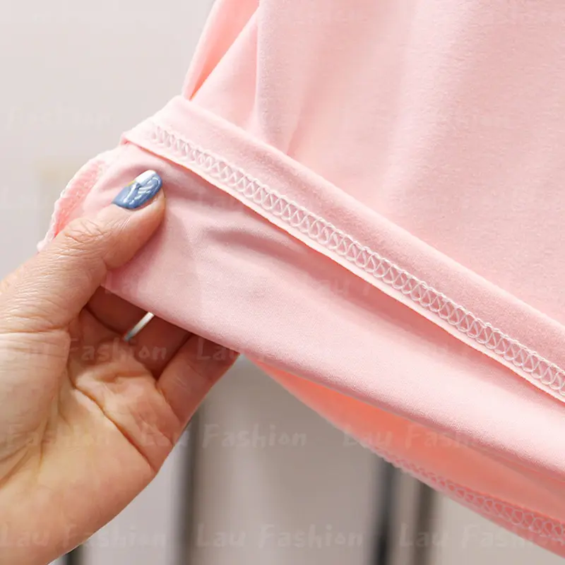 Lau Fashion - Baju Kaos Enhypen Saku Cute Wanita Katun S-XXL Jumbo Size Combed Tebal Atasan  Nyaman  Oversize  Polos  Cewek  Distro  Dewasa Oblong Panjang 8