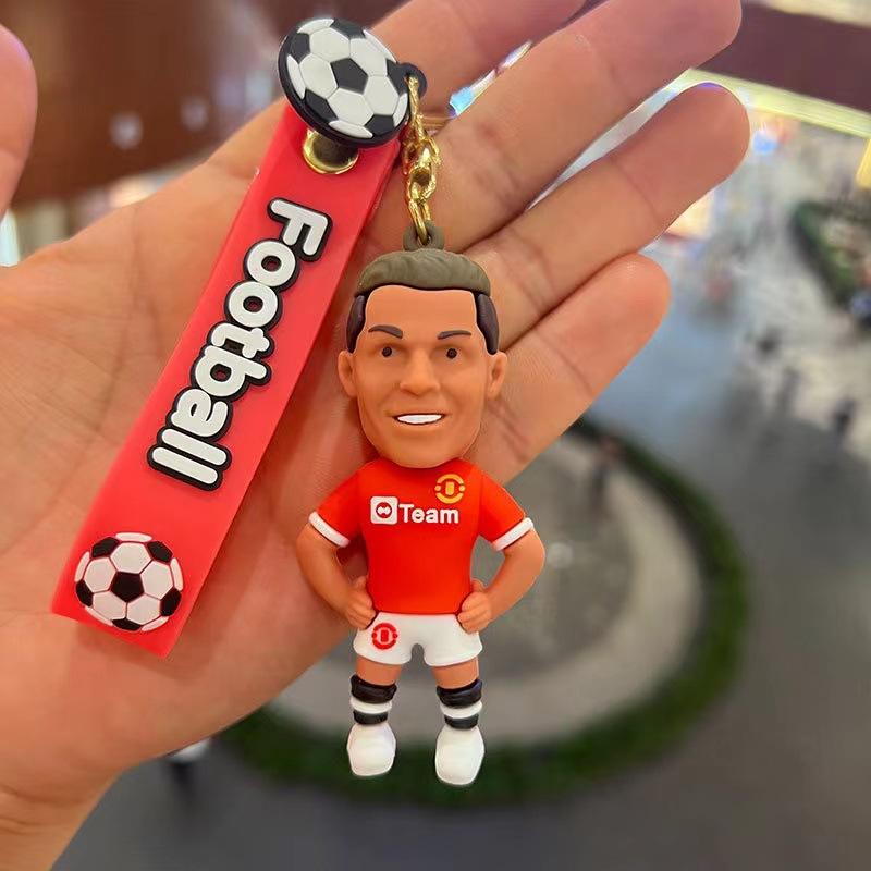 Product Introduction of No.10 football star keychain, cartoon Messi doll pendant, ornament bag, car keychain, gift 11