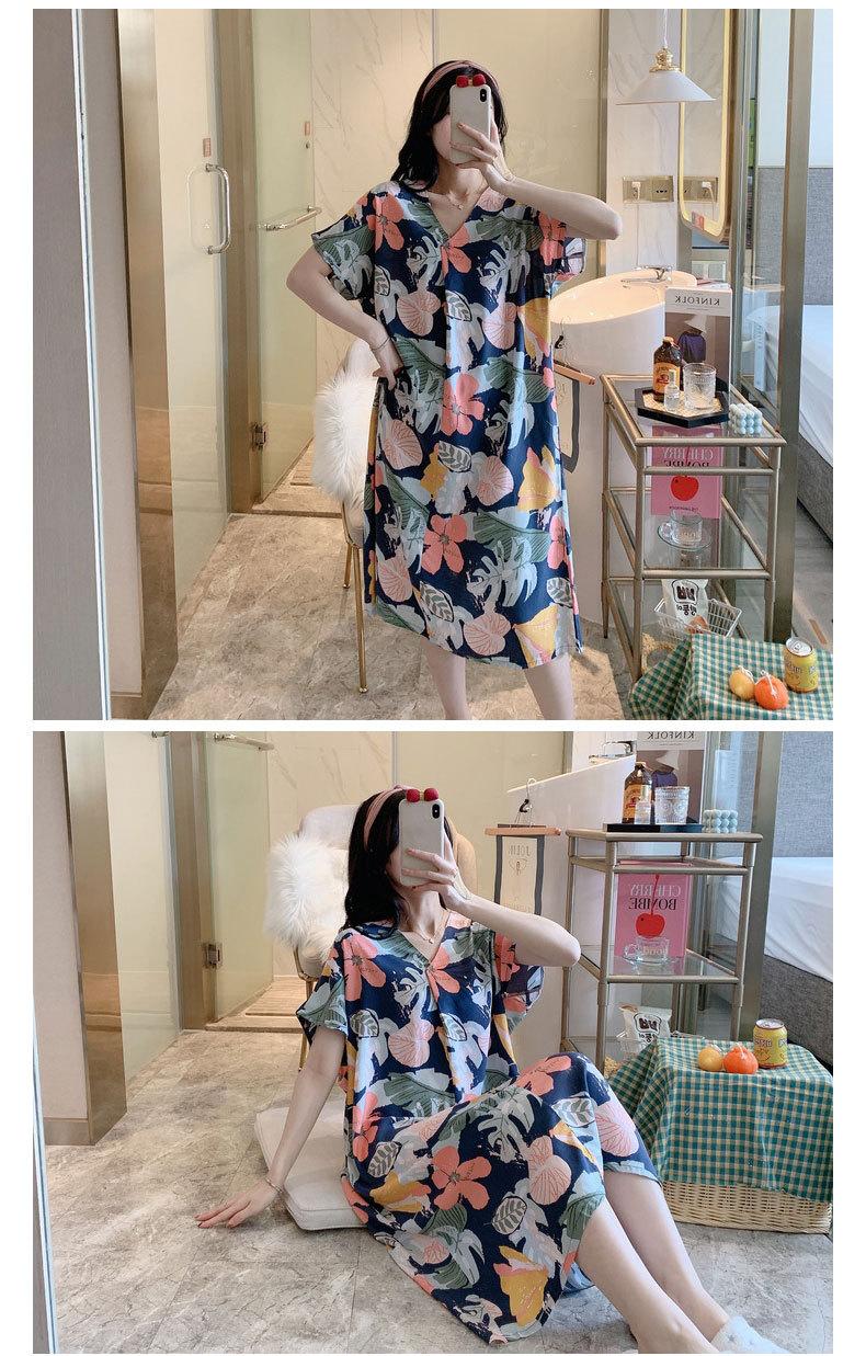 Product Introduction of Váy Ngủ Cotton Và Lụa, Dành Cho Nữ, K42, Hàng Mới Về Mùa Hè, Ngắn Tay, Đồ Ngủ In Hình Hoạt Hình, Phong Cách Hàn Quốc, Cỡ Lớn, Dáng Rộng Vừa Vặn, Đồ Mặc Ở Nhà Bằng Lụa Cotton, Hợp Xu hướng 14