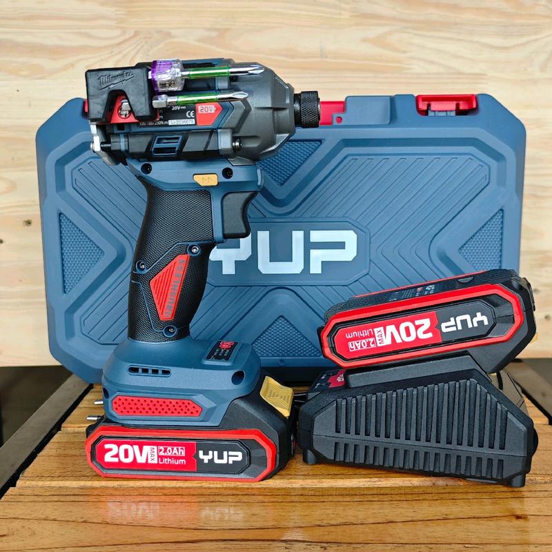 Máy khoan pin Cuyên vít YUP mã YP-230B lực xiết 230N.M ( chân pin phổ thông ) bor khoan pin may khoan