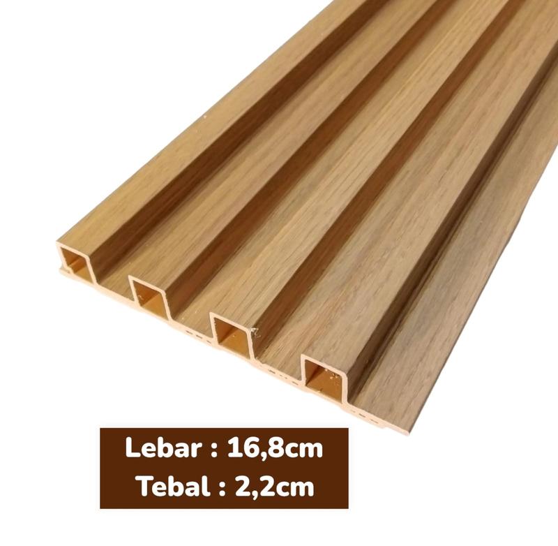 PROMO BELI 10BTG GRATIS LEM SEALANT l WALLPANEL 3D WPC FLUTED WOOD PANEL PANJANG 2.9M 5
