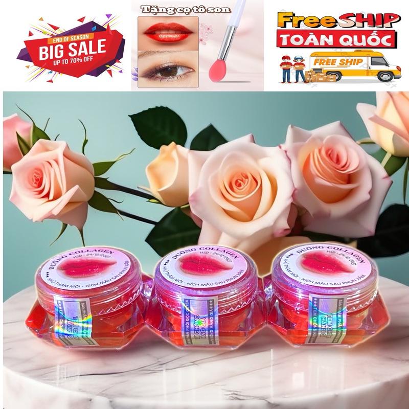  2 HŨ DƯỠNG KÍCH MÀU MÔI COLLAGEN.Không hộp. Dùng cho môi phun xăm và môi bình thường. Nam nữ bầu bì bỉm sữa trẻ em đều sử dụng được. Skincare Son Làm Đẹp Da Tre sondưỡng Cosmetic Women vip  collagen son  dưỡng 