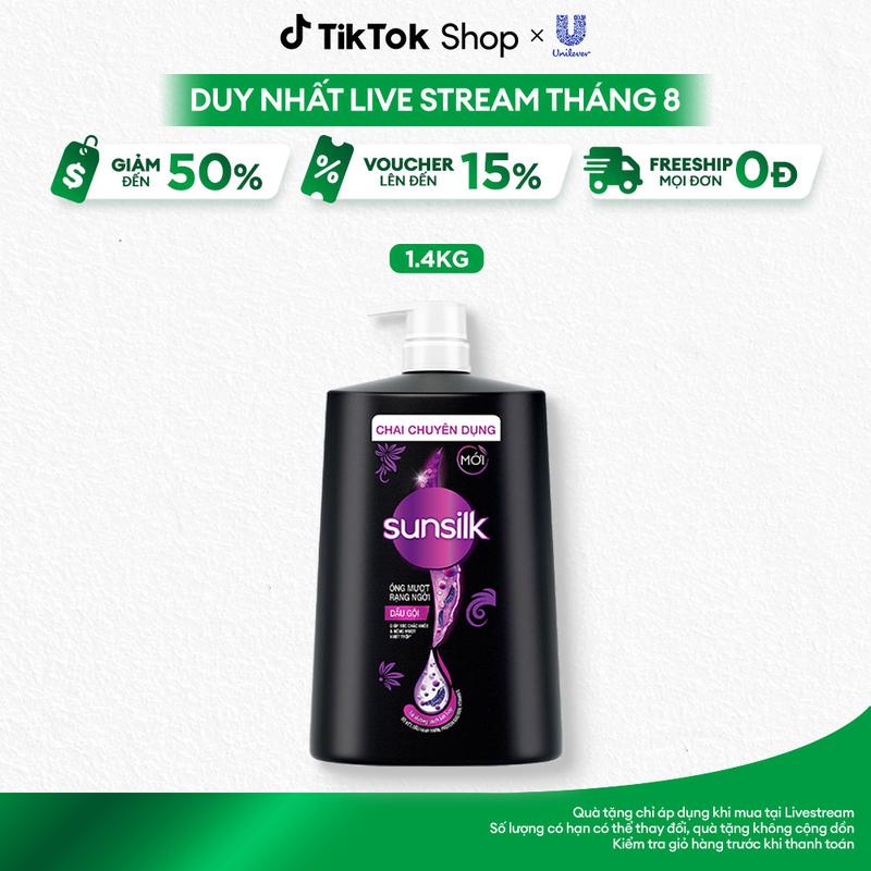 [FS] Dầu gội Sunsilk Hỗ Trợ Dưỡng Tóc, làm sạch và mềm mượt tóc cho mái tóc ngát hương 1400G Nữ [3]