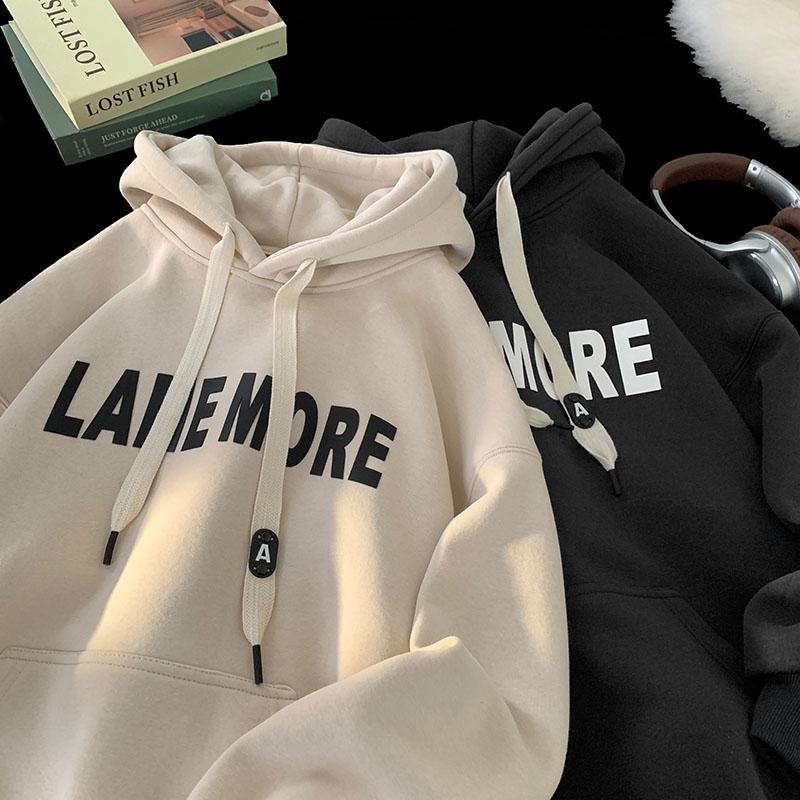 Áo hoodie in chữ LAME MORE chất nỉ bông cao cấp form rộng unisex mặc cực đẹp, mặc áo đôi hoodie Dài Tay