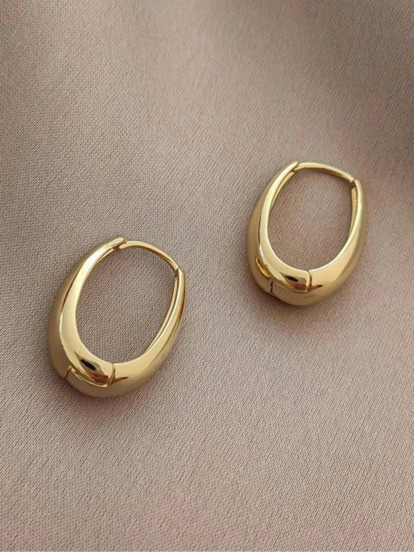 Simple Hoop Earrings (1 Pair), Fashionable Earrings for Women, Daily Clothing Decor, Trendy All-match & Exquisite Jewelry for Birthday Gift, Gifts for Wife