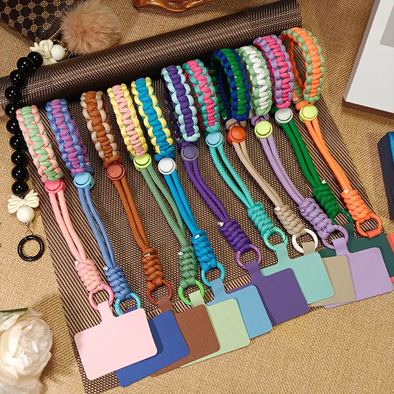 Cute Mobile Phone Lanyard Hanging Decoration Can Be Carried Twist Rope Anti-loss Pendant Fashion Strong Wrist Short Straps Band