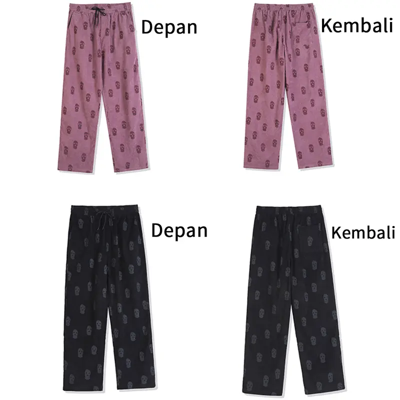 celana panjang pria celana angkle pants pria celana casual celana pria korean style celana pria korean style longgar celana murah celana Tartan Katun Dewasa Hitam Fit Formal Motif Pendek Santai Cowok Ankle Kotak 4
