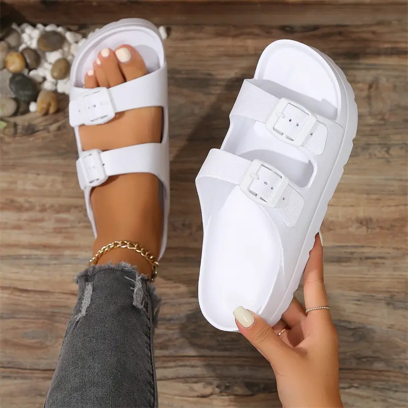 2025 New Thick-Soled Slippers EVA Sandals Summer Women Outdoor Indoor Cushioned Sandals