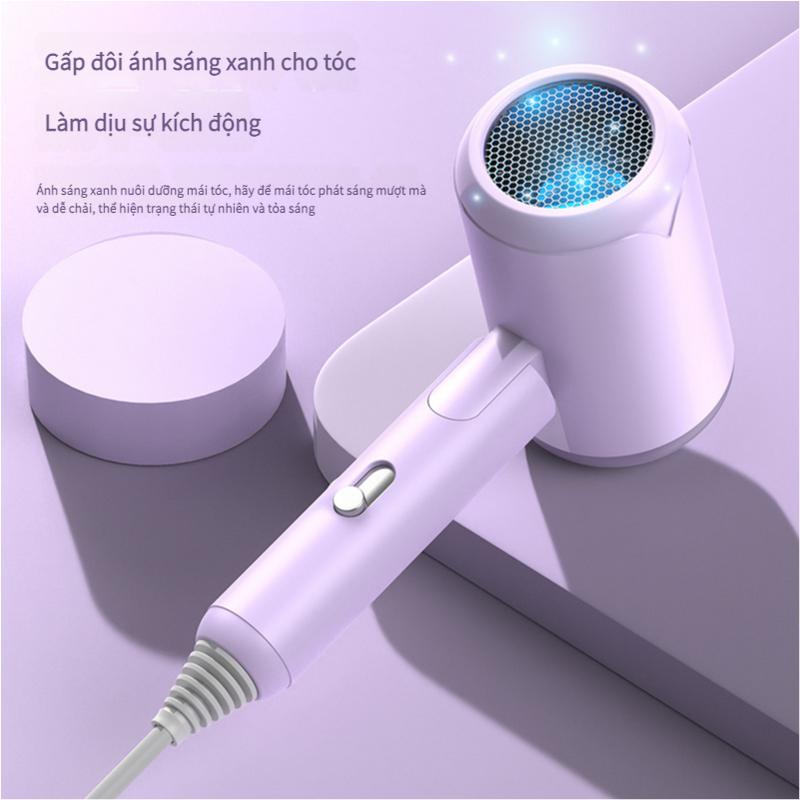 Máy Sấy Tóc, Bảo Vệ Âm, Công Suất Cao, Có Thể Gập Lại Thích Hợp Sử Dụng Cho Ký Túc Xá Sinh Viên Dưỡng Ẩm Da 3