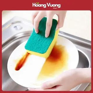 Miếng bọt biển rửa bát - miếng cọ rửa bát, chén , xoong nồi sạch sẽ sáng bóng, tiện dụng với gia đình