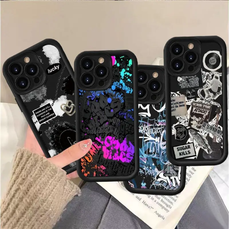 Casing for ITEL A70 A50 S23 S23Plus itelA04 A05S A60 RS4 P40 P50 P55 Plus Camon 30 Pro 19 Spark 10 9 20 8C Spark GO POP 8 Fashion Cool and trendy graffiti Soft Case Cover Shell 1