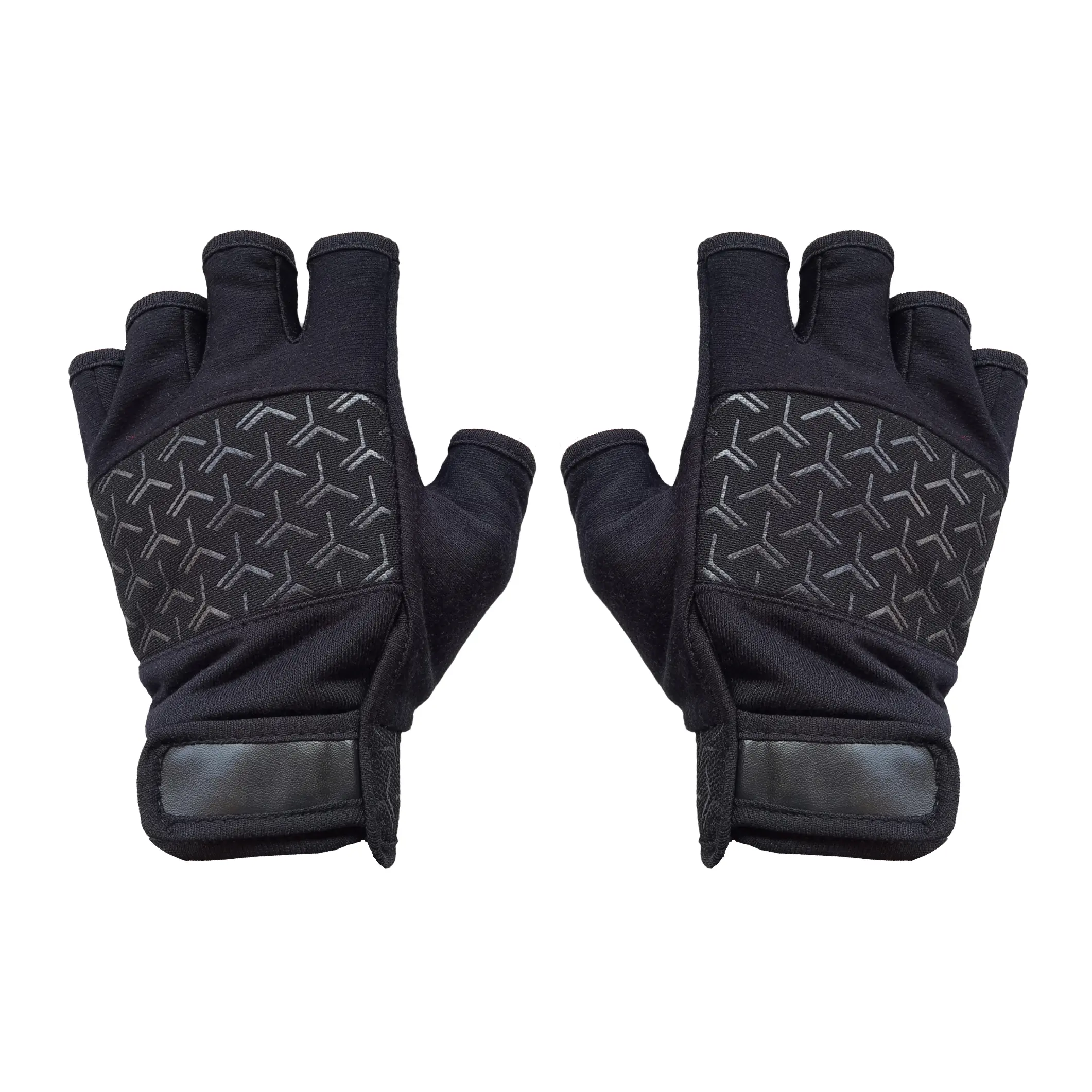 Sarung Tangan Motor Pria Setengah Jari Kaos Tangan Sepeda Gojek Grab Ujung Lubang Buntung Terbuka Outdoor Pendek Gloves Riding Half Finger Merci01