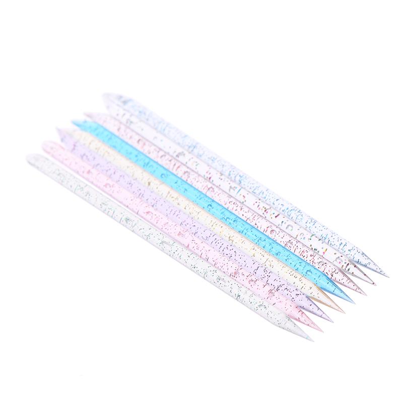 Product Introduction of 50Pieces Stick Cuticle Tool Doublehead Reusable Crystal Wood Stick Pedicure Care 22