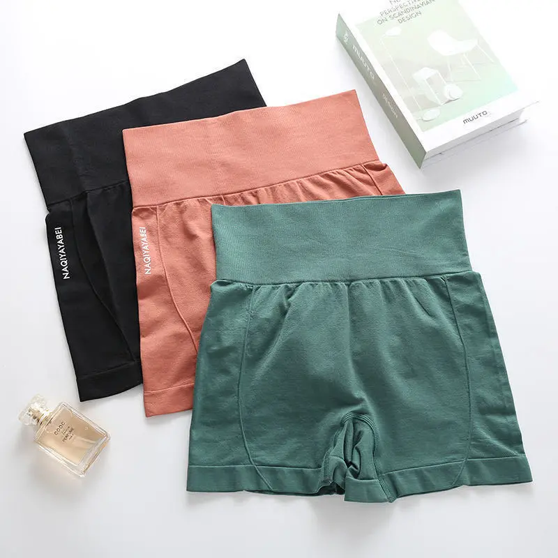 (CPD04) 2PCS Celana Korset Pinggang Tinggi Legging Pendek Import Wanita Celana Dalam Cewek