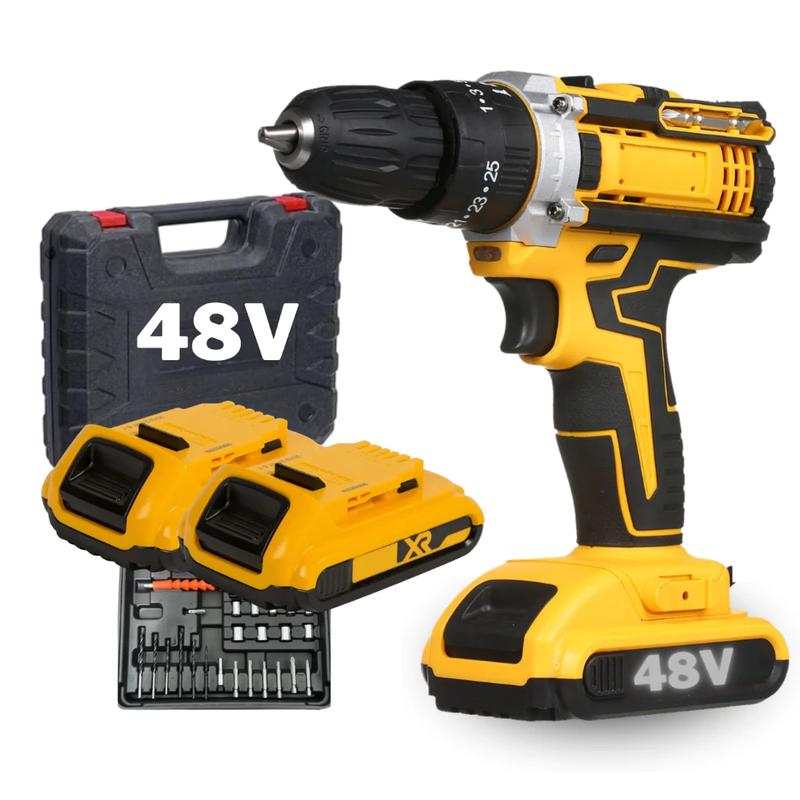 Parafusadeira Furadeira 48V 2 Baterias Com Maleta e Acessórios Completo-BlackFridaydaTikTok Shop