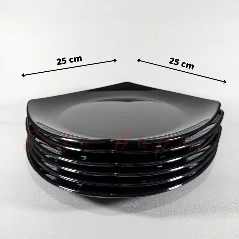 (6pcs / 12pcs) - Piring Makan Kotak Semi Melamin 10 inch DINNERWARE - Piring Saji Persegi Melamine Pink Plastik Kitchenware