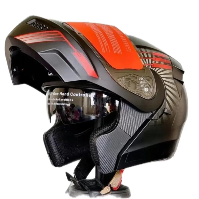 Mũ bảo hiểm GRO ST25 lật hàm 2 kính Helmet( tặng gang tay) 1