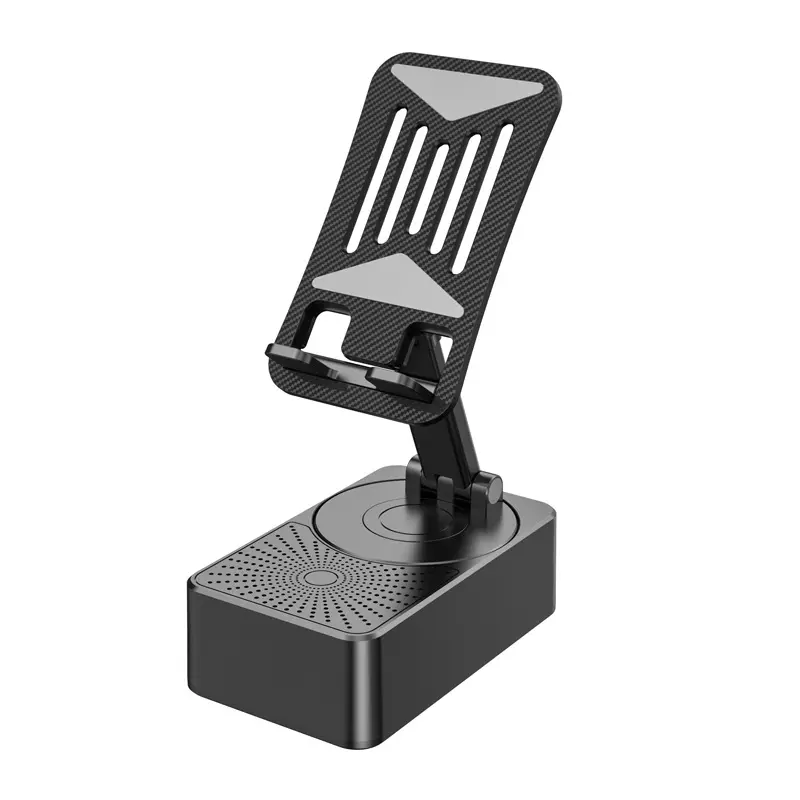 Giá Chân Đế Điện Thoại Di Động Bluetooth, Phổ Biến, Ba Trong Một, Đa Chức Năng, Có Thể Gập Lại, Xoay, Để Bàn, Thích Hợp Cho Người Lười, Có Sức Chứa Pin Năng Lượng Âm Thanh 4