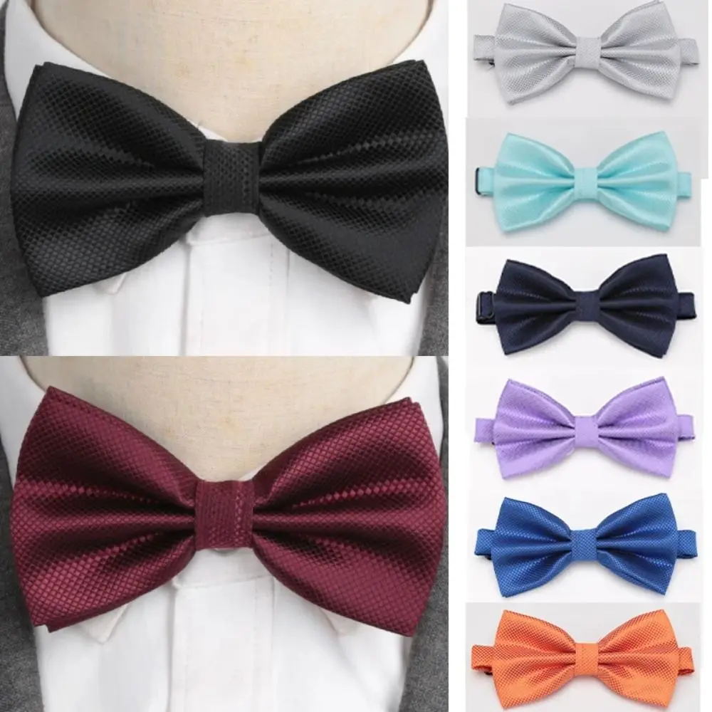 boweissd Durable Polyester Men Plaid Bowties Bow Neck Flower Men's Bow Men'S Scarf for Wedding